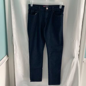 Prewashed denim jeans